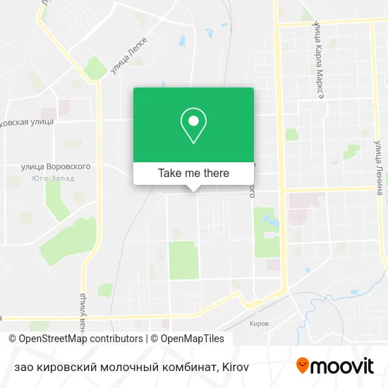 зао кировский молочный комбинат map