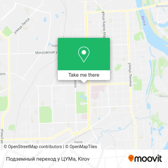 Подземный переход у ЦУМа map
