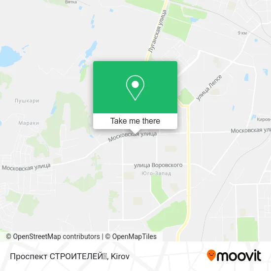 Проспект  СТРОИТЕЛЕЙ✌ map