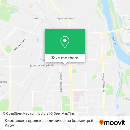 Кировская городская клиническая больница 6 map