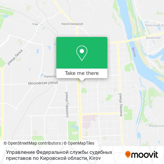 Управление Федеральной службы судебных приставов по Кировской области map