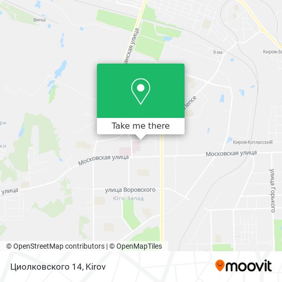 Циолковского 14 map