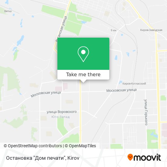 Остановка "Дом печати" map