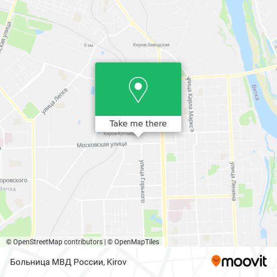 Больница МВД России map