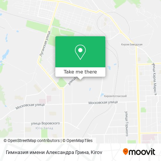 Гимназия имени Александра Грина map