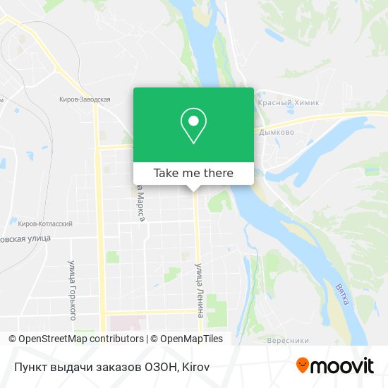 Пункт выдачи заказов ОЗОН map