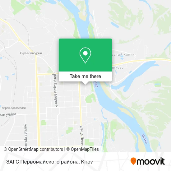 ЗАГС Первомайского района map