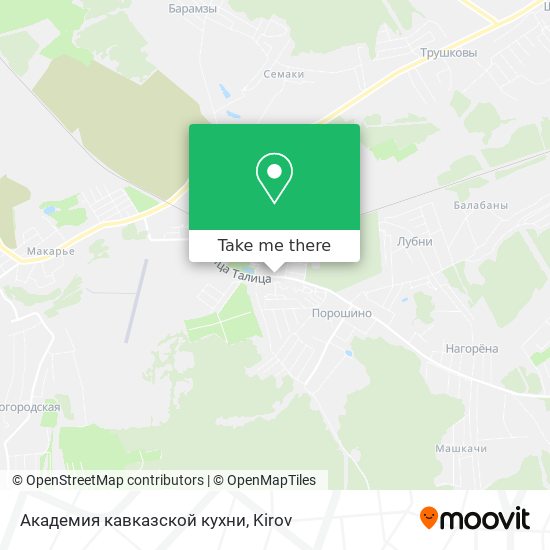 Академия кавказской кухни map