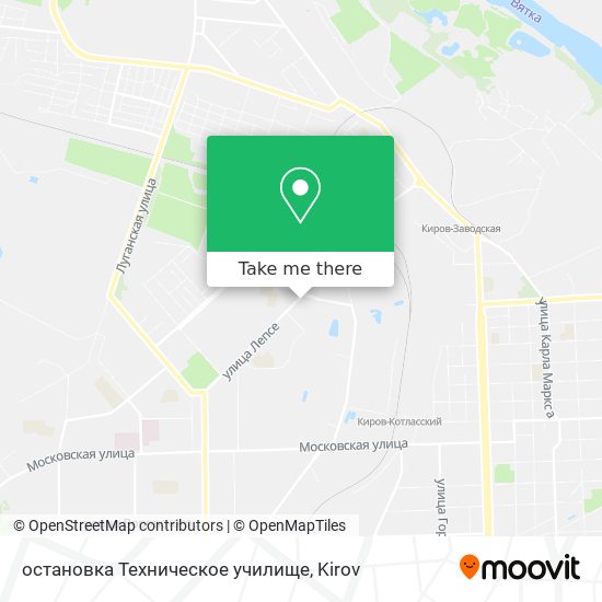 остановка Техническое училище map