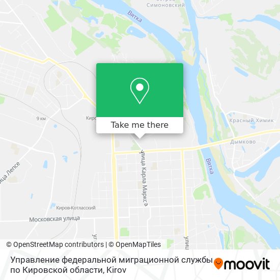 Управление федеральной миграционной службы по Кировской области map