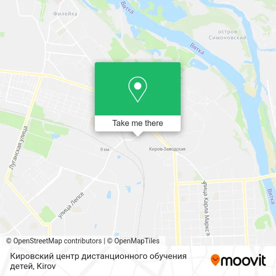 Кировский центр дистанционного обучения детей map