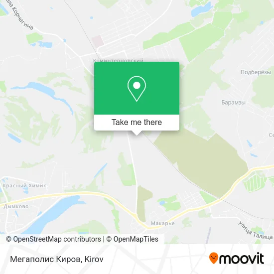 Мегаполис Киров map