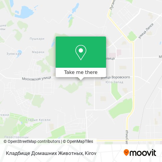 Кладбище Домашних Животных map