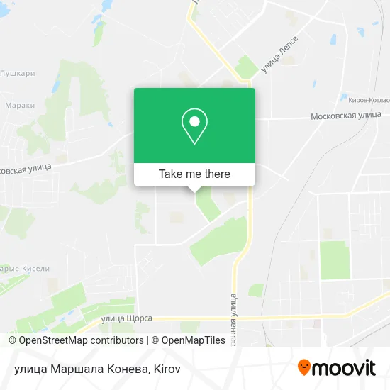 улица Маршала Конева map