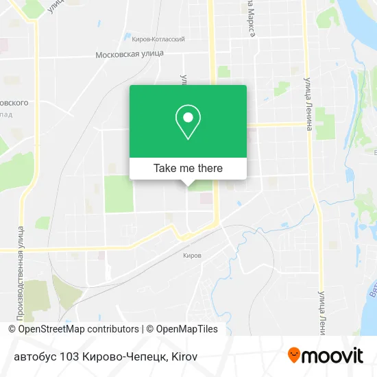автобус 103 Кирово-Чепецк map