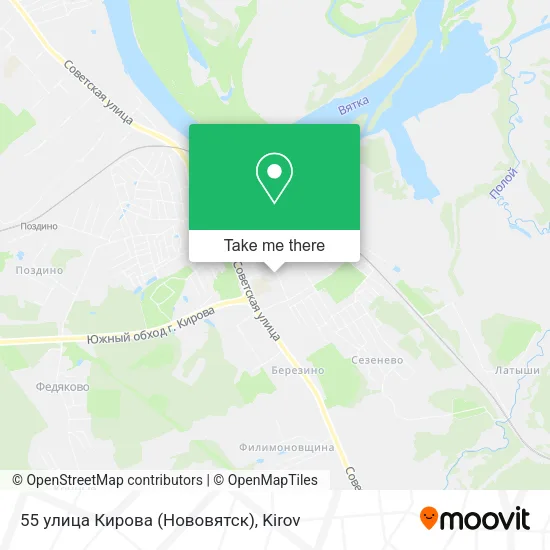 55 улица Кирова (Нововятск) map