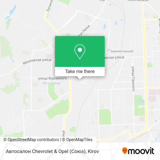 Автосалон Chevrolet & Opel (Союз) map