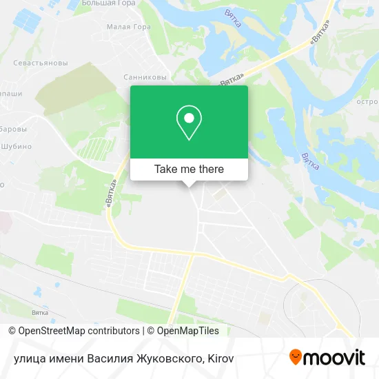улица имени Василия Жуковского map