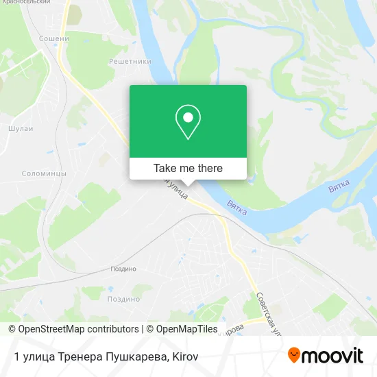 1 улица Тренера Пушкарева map