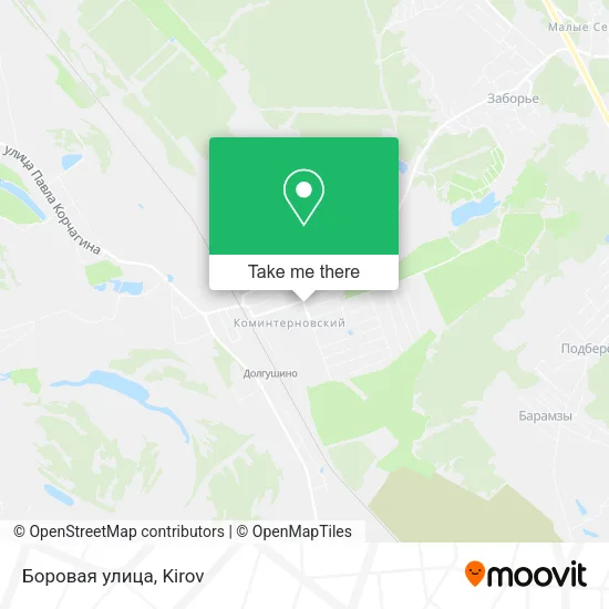 Боровая улица map