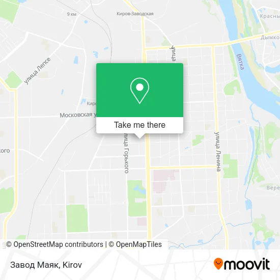 Завод Маяк map