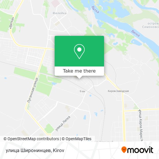 улица Широнинцев map