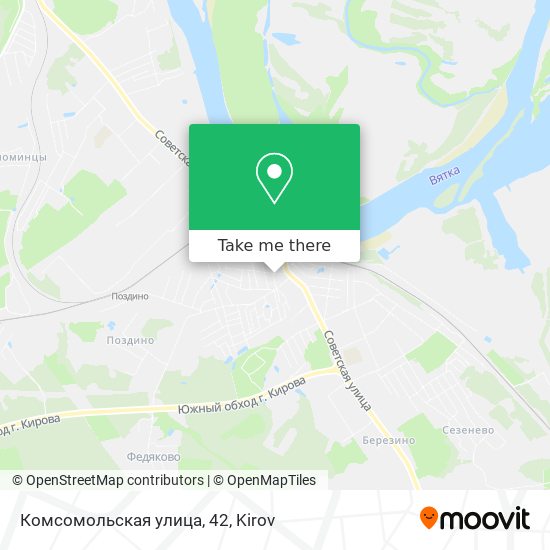 Комсомольская улица, 42 map