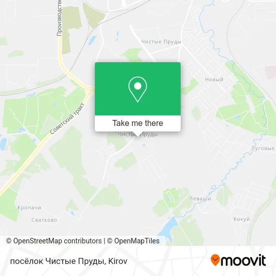 посёлок Чистые Пруды map