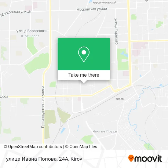 улица Ивана Попова, 24А map