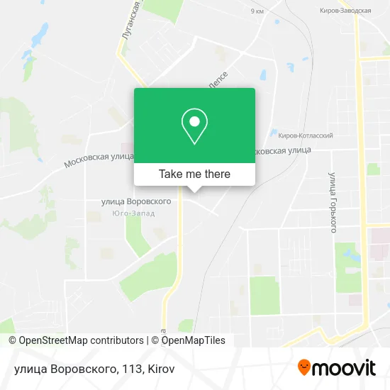улица Воровского, 113 map