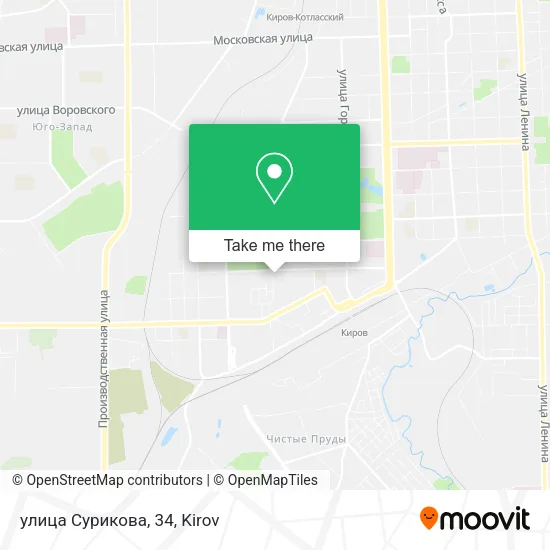 улица Сурикова, 34 map
