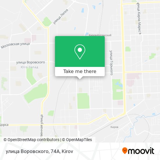 улица Воровского, 74А map