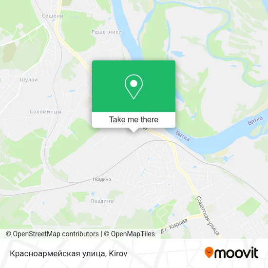 Красноармейская улица map