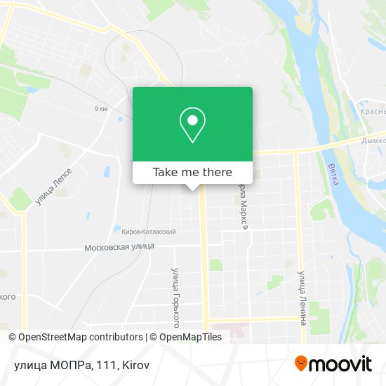 улица МОПРа, 111 map