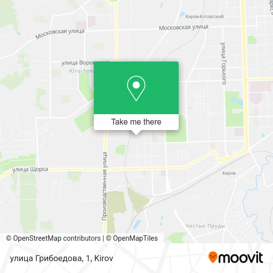 улица Грибоедова, 1 map