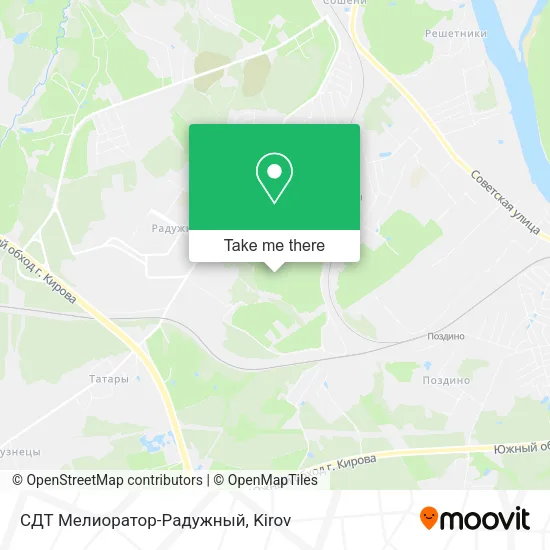 СДТ Мелиоратор-Радужный map