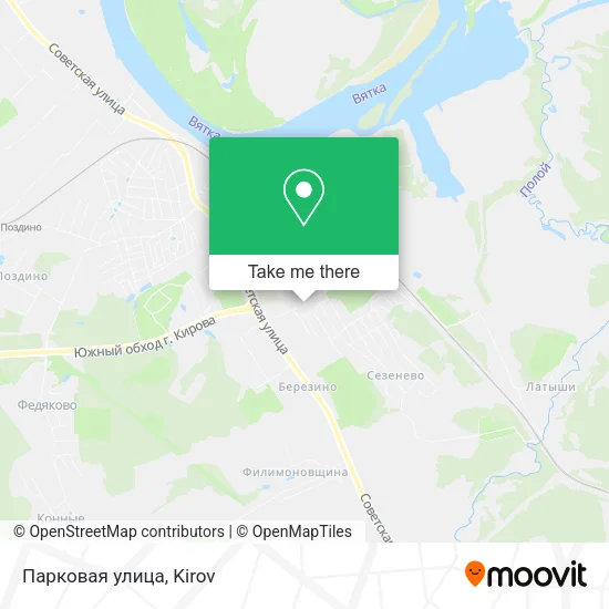 Парковая улица map