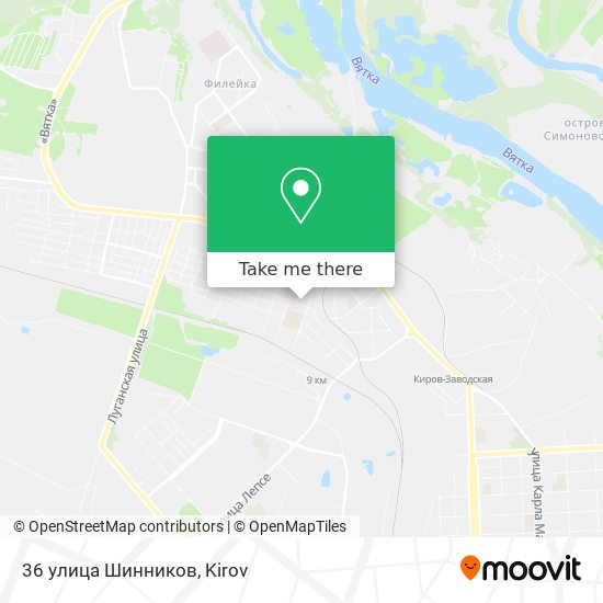 36 улица Шинников map