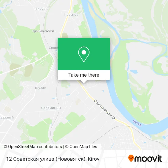 12 Советская улица (Нововятск) map