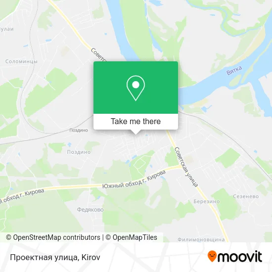 Проектная улица map