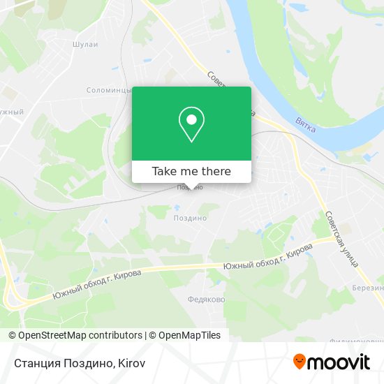 Станция Поздино map