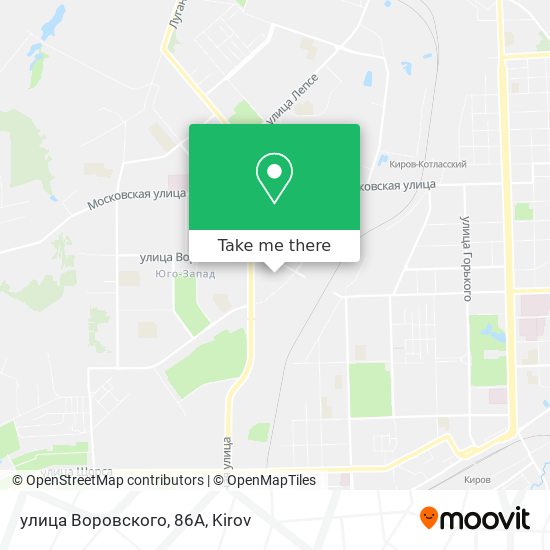 улица Воровского, 86А map