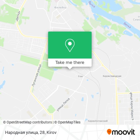 Народная улица, 28 map