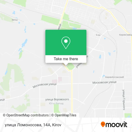 улица Ломоносова, 14А map