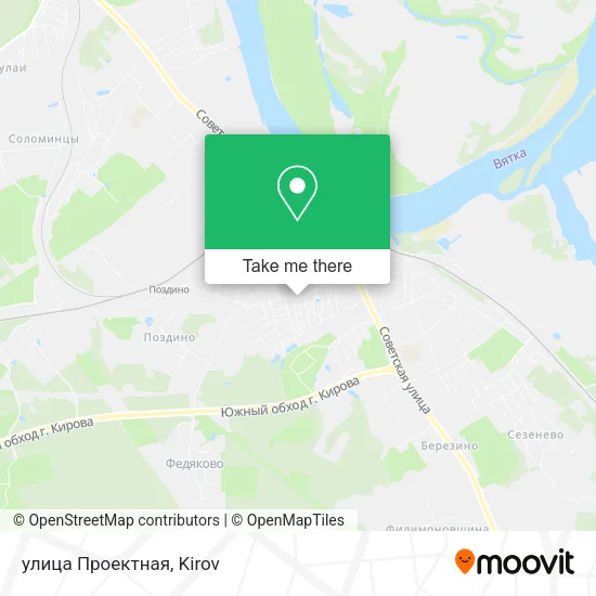 улица Проектная map