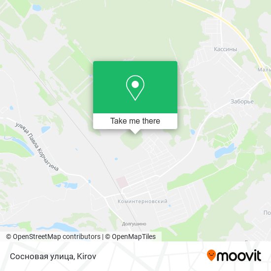 Сосновая улица map