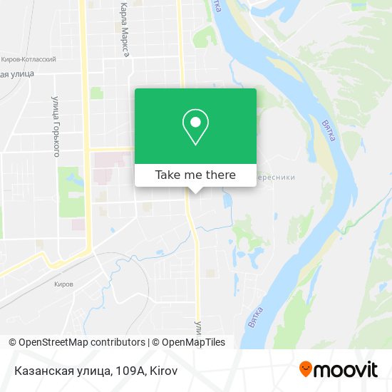 Казанская улица, 109А map