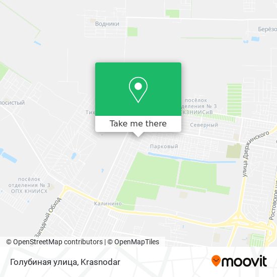 Голубиная улица map