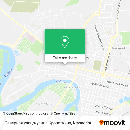Северная улица / улица Кропоткина map