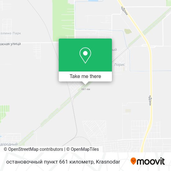 остановочный пункт 661 километр map